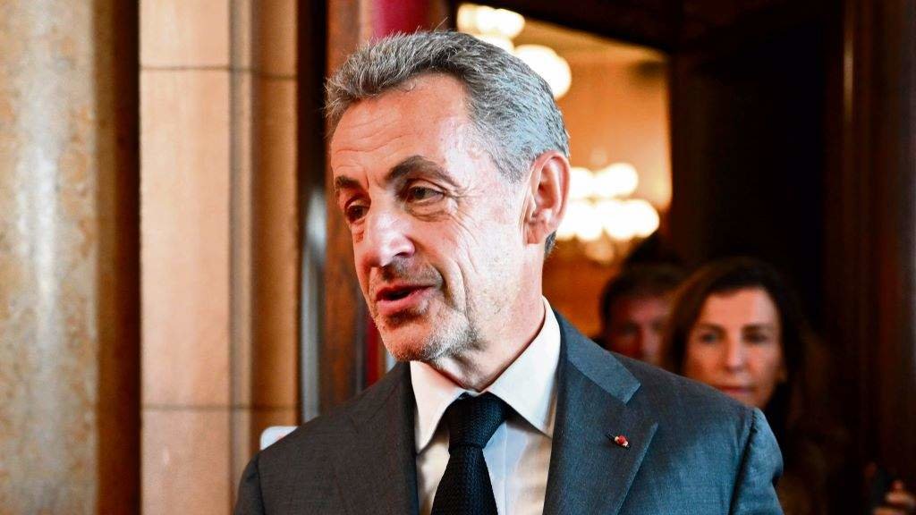 O ex presidente de Francia, Nicolas Sarkozy, esta cuarta feira.