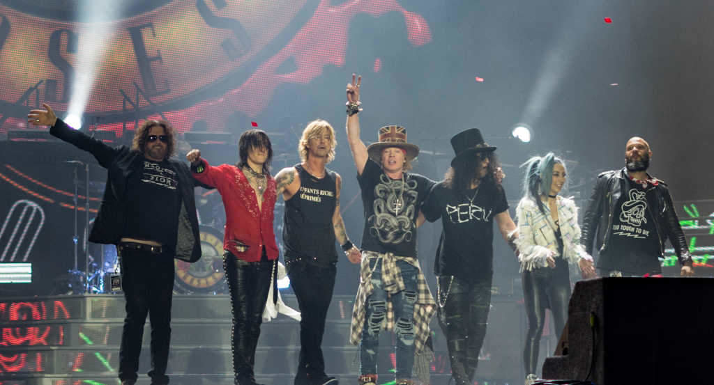 Guns N Roses durante un concerto en Londres en 2017. (Foto: Raph PH)