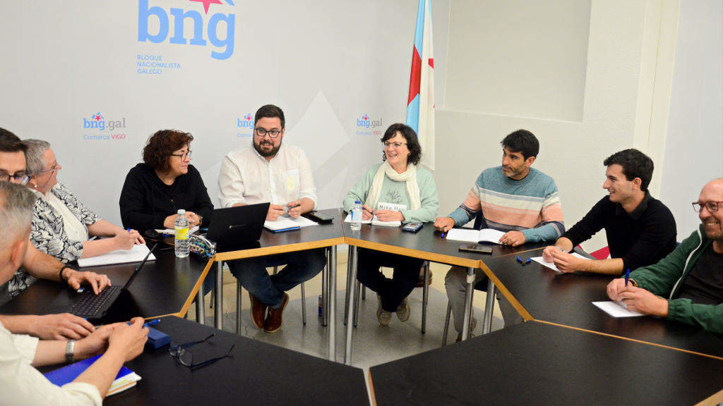 A Comisión Permanente do Consello Local do BNG de Vigo reuniuse esta segunda feira para planificar o traballo do novo mandato. (Foto: Nós Diario)