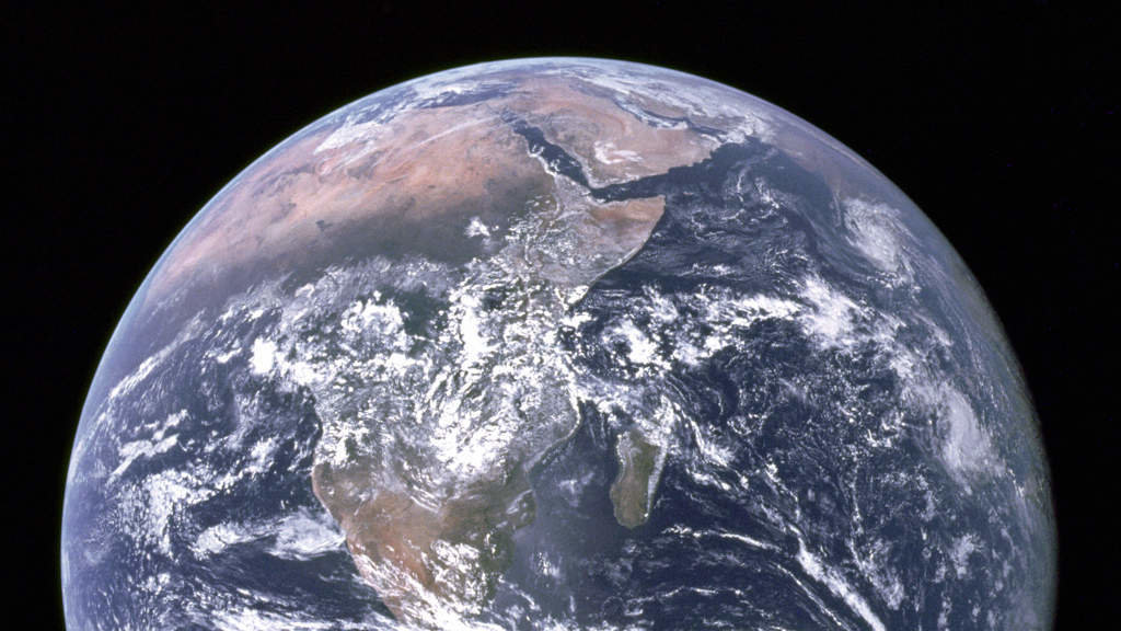 A Terra vista desde o Apolo 17. (Foto: NASA)