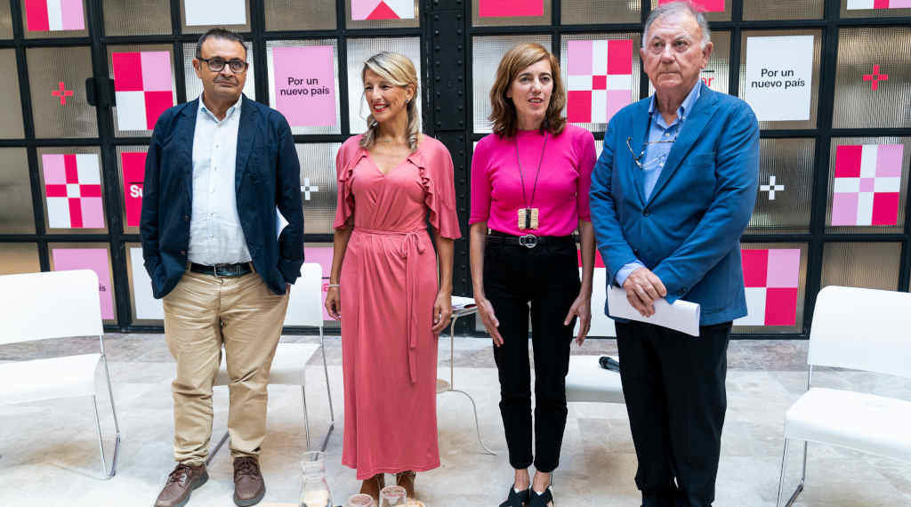 Ignacio Sánchez, Yolanda Díaz, Marta Lois e Fernando Salinas (Foto: A. Pérez Meca / Europa Press).
