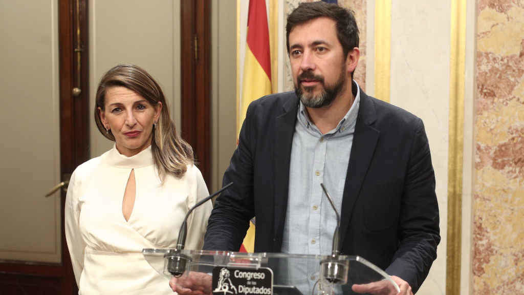 Yolanda Díaz e Gómez Reino nunha imaxe de arquivo (foto: Eduardo Parra / Europa Press).
