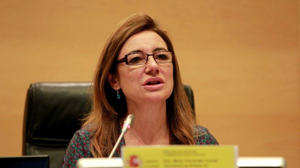 Marta Fernández Currás, nunha comparecencia como secretaria de Estado de Orzamentos. (Foto: Marta Fernández / Europa Press)
