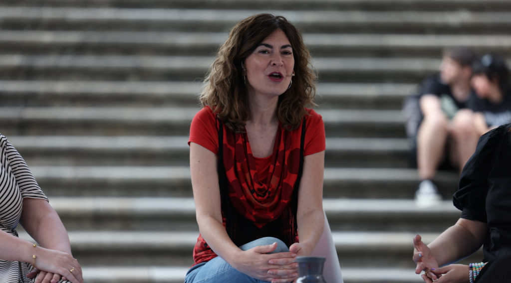 A autora Susana Martín Gijón durante o decorrer da Selic en Compostela. (Foto: Selic)
