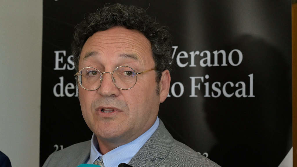 O fiscal xeral do Estado español, Álvaro García Ortiz, onte en Bergondo. (Foto: M. Dylan / Europa Press)