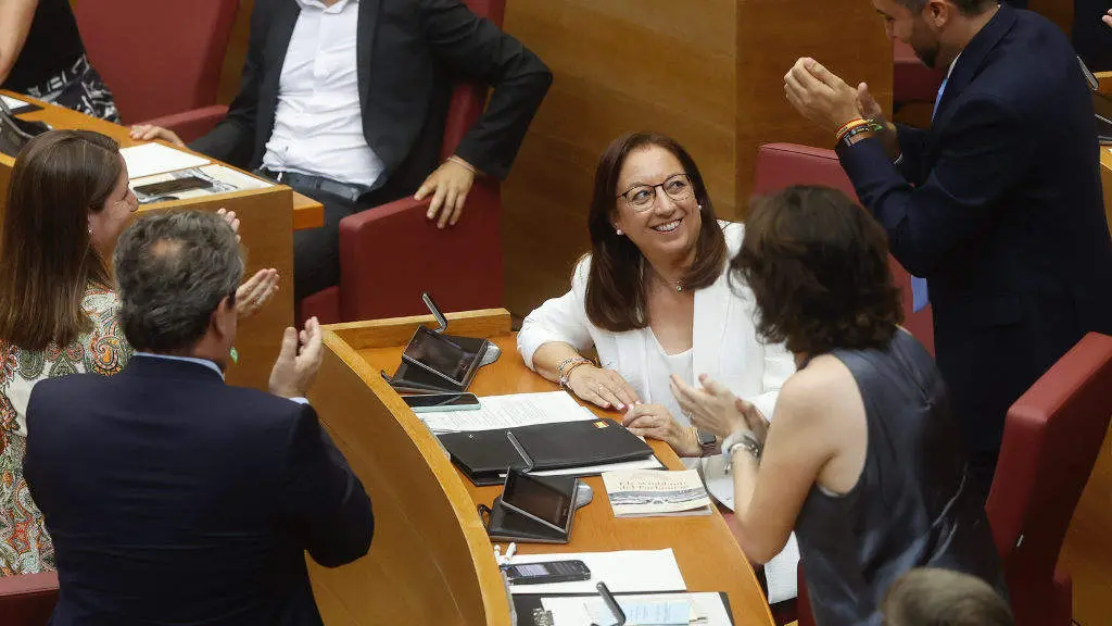 Llanos Mass&oacute;, nova presidenta de Les Corts Valencianes. (Foto: Robert Solsona / Europa Press)