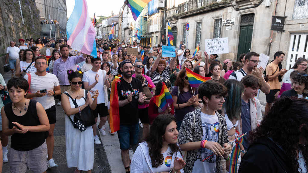 Manifestación en Compostela polo Día do Orgullo. (Foto: Arxina)