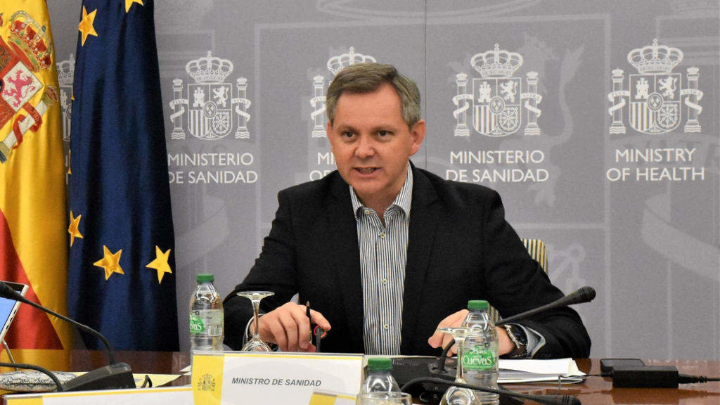 José Miñóns, ministro de Sanidade, esta quinta feira. (Foto: Ministerio de Sanidade)