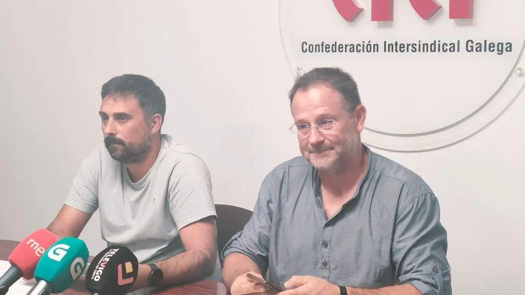 Francisco Gonz&aacute;lez S&iacute;o e Paulo Carril, esta segunda feira, en rolda de prensa. (Foto: Europa Press)