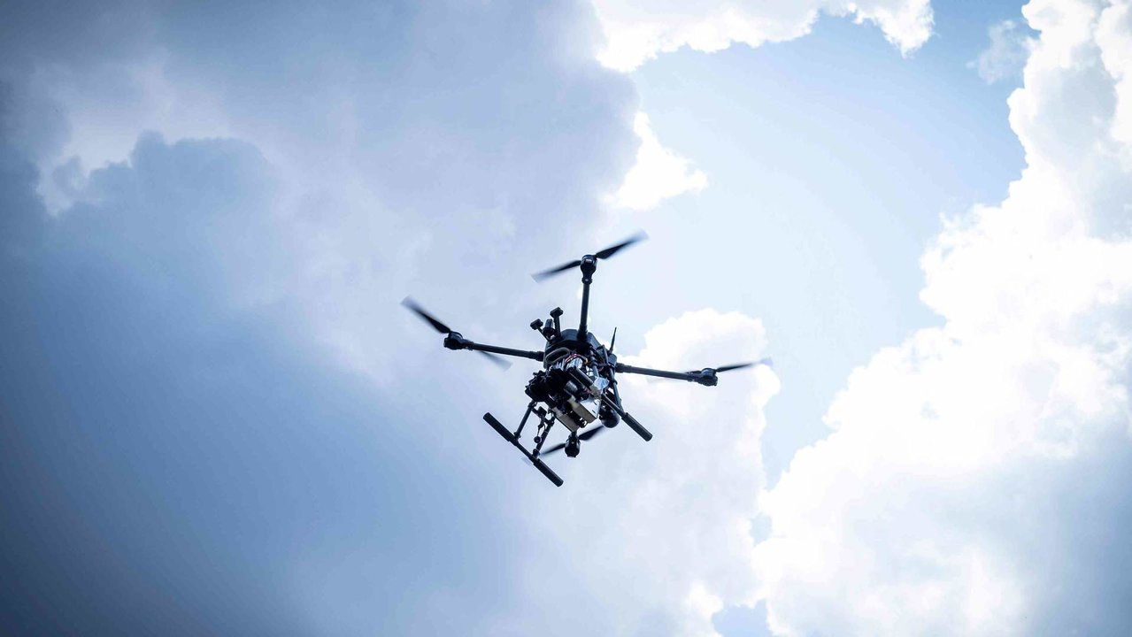 Modelo de dron empregado polas Forzas Armadas de Ucraína (Foto: Alex Chan Tsz Yuk / Europa Press / Contacto).
