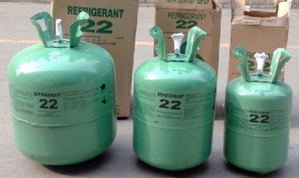 Comercialmente coñécese como gas R22.