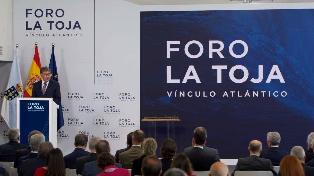 Intervención do presidente de Hotusa, Amancio López Seijas, no Foro da Toxa do pasado ano. (Foto: Gustavo de la Paz / Europa Press)