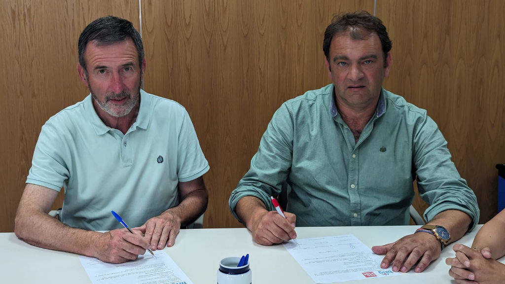 Xosé Manuel Fernández Abraldes e José Sanmartín Soto. (Foto: Nós Diario)