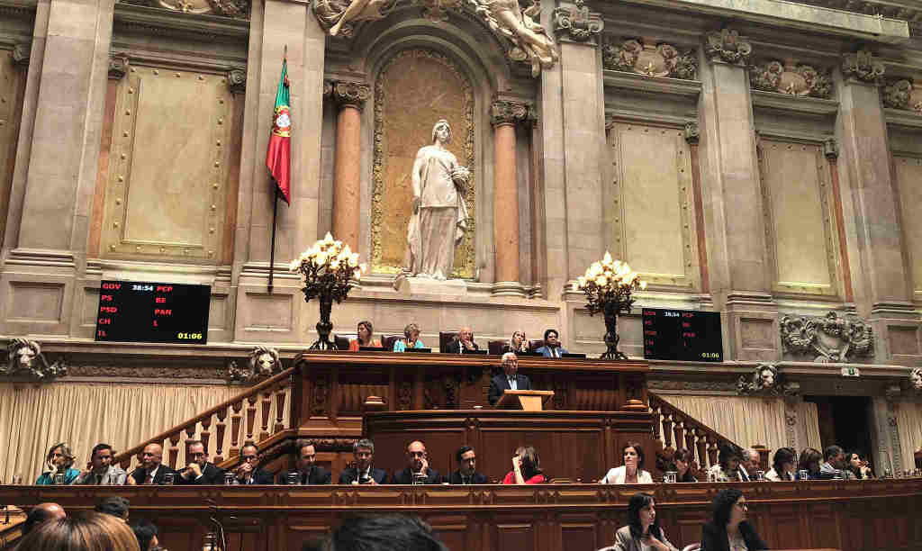 O primeiro ministro António Costa na súa intervención no lexislativo a quinta feira. (Foto: António Cunha)