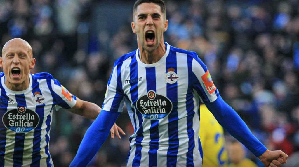 Sabin Merino xa coñece a Galiza, pois xogou no Dépor na tempada 2019-20. (Foto: RC Deportivo).
