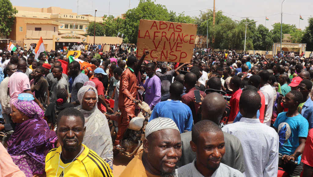 Protestas a favor dos golpistas en Níxer. (Foto: Djibo Issifou / DPA)