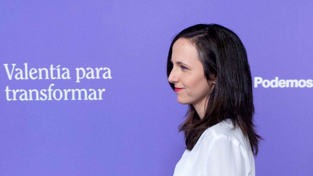 A líder de Podemos, Ione Belarra, nunha rolda de prensa. (Foto: Alberto Ortega / Europa Press)
