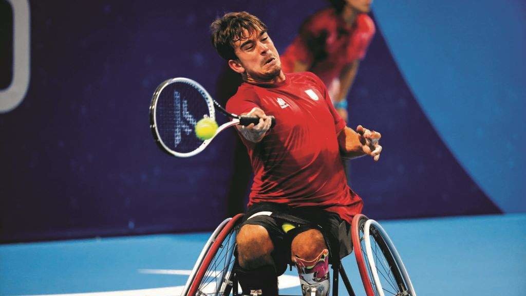 Martín de la Puente, tenista en cadeira de rodas. (Foto: CPE)