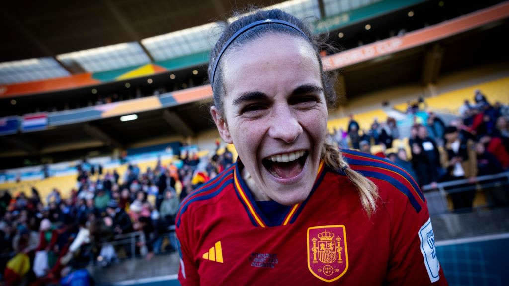 "É unha felicidade inmensa, merecémolo", sinalou a centrocampista, moi emocionada, no pos partido. (Foto: EP).