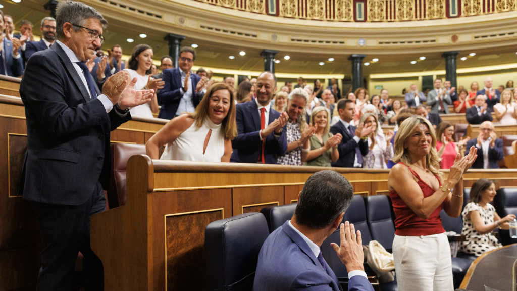 Armengol sendo proclamada presidenta do Congreso (Foto: Eduardo Parra / Europa Press).