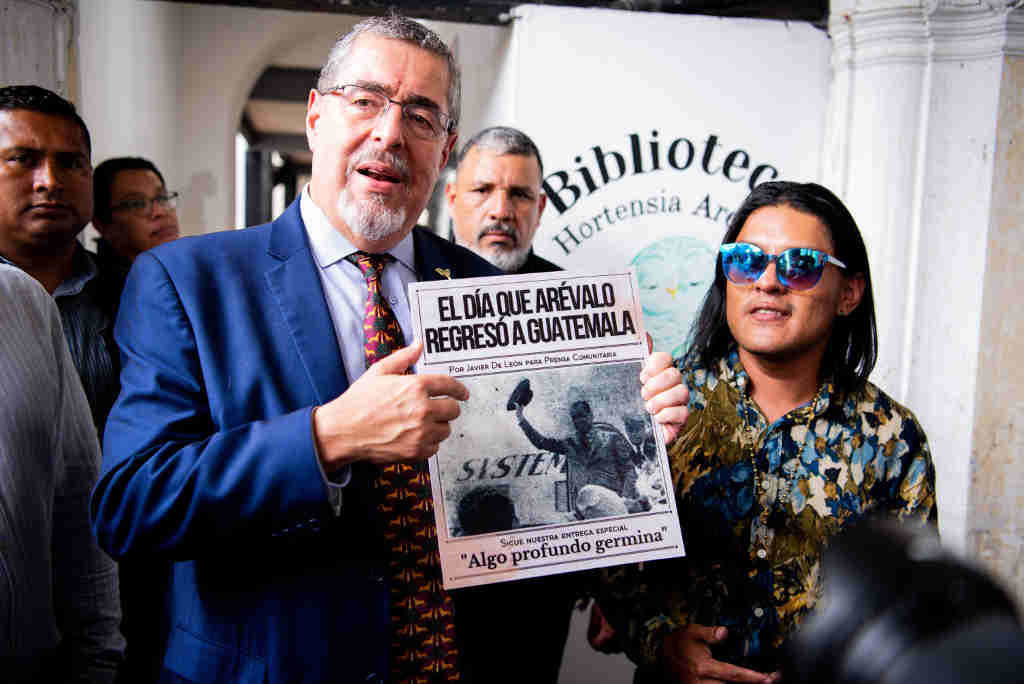 Bernardo Arévalo, candidato progresista na segunda volta das eleccións presidenciais en Guatemala. (Foto: Fernando Chuy / Europa Press)
