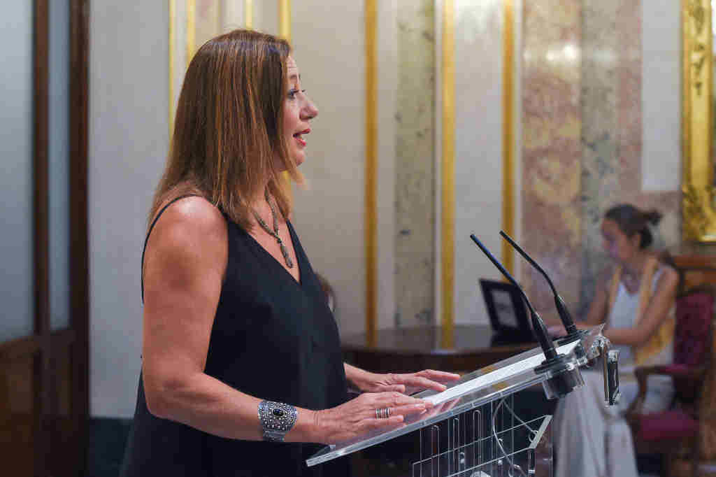 A presidenta do Congreso, Francina Armengol,. (Foto: Gustavo Valiente / Europa Press)