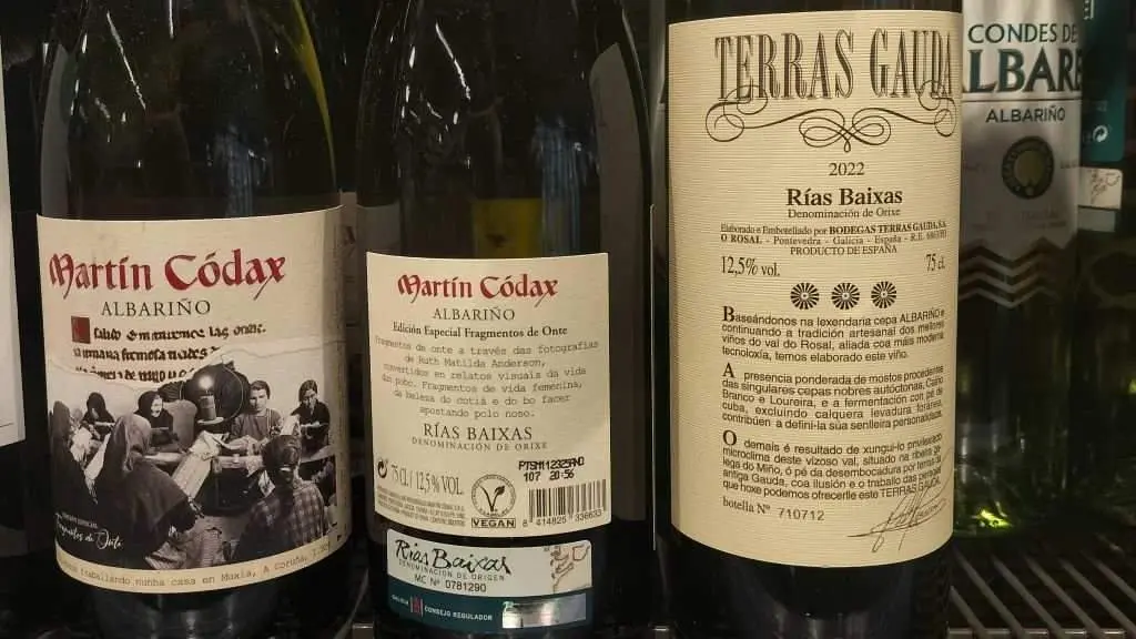 Alg&uacute;ns produtos, como os que te&ntilde;en Denominaci&oacute;n de Orixe, empregan o galego na s&uacute;a etiquetaxe (Foto: N&oacute;s Diario).