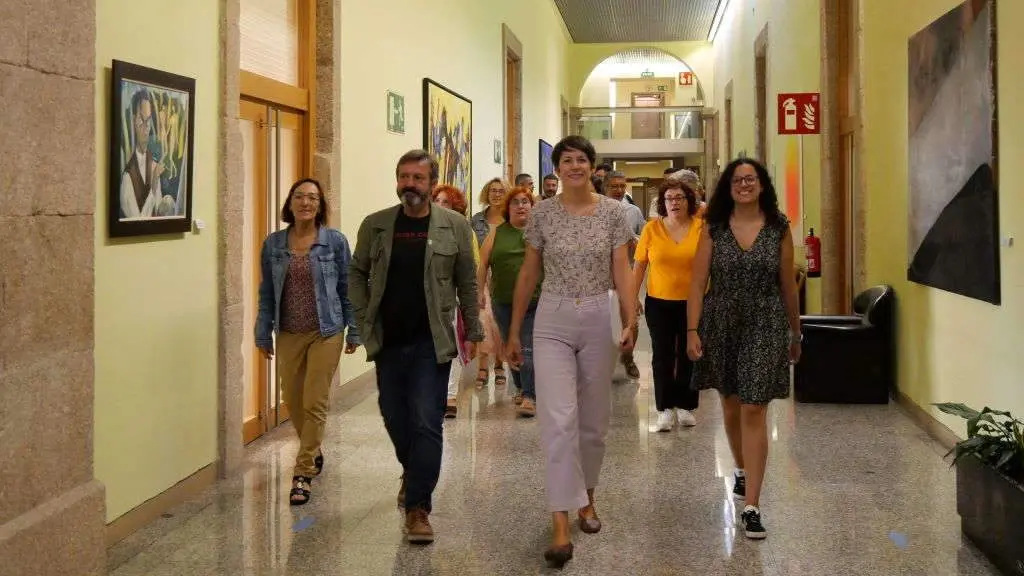 Primeira xuntanza do grupo parlamentar do BNG para dar inicio ao curso pol&iacute;tico. (Foto: N&oacute;s Diario).