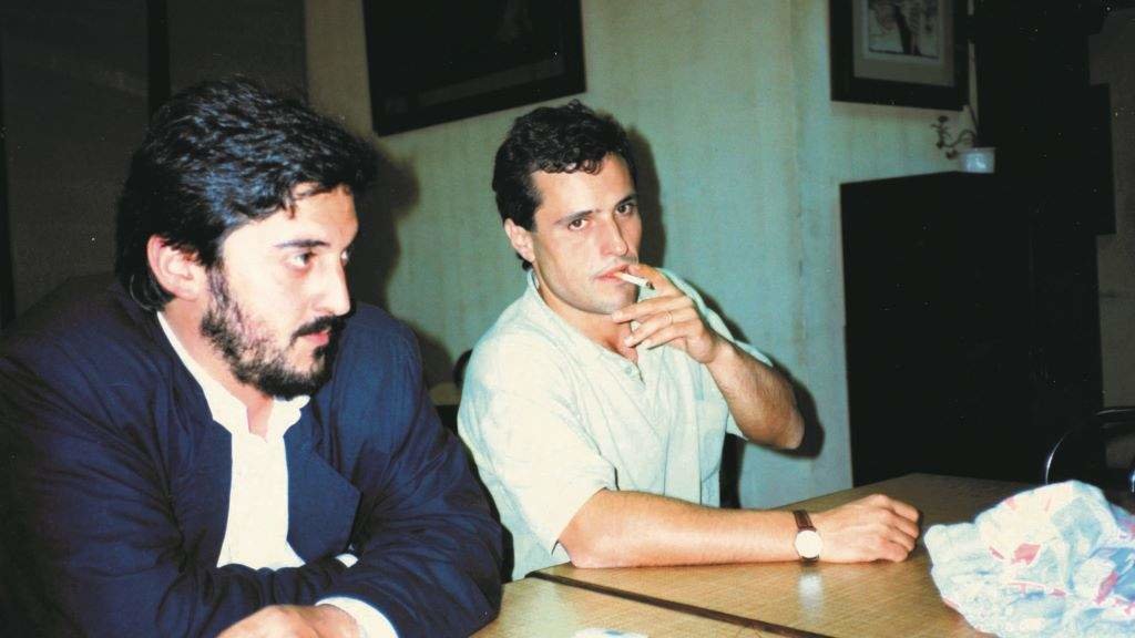 Antón Mascato e Pepe Carreiro, en 1983.
