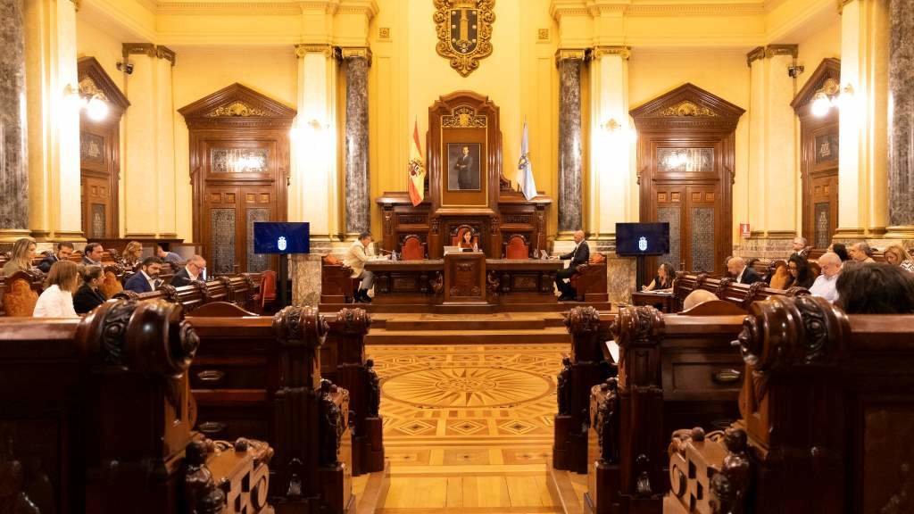 Pleno do Concello da Coruña.