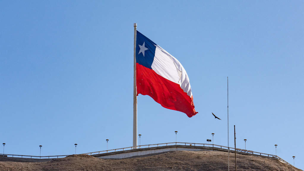 Bandeira de Chile nunha foto de arquivo. (Foto: Jon G. Fuller / Zuma Press / Contactophoto)