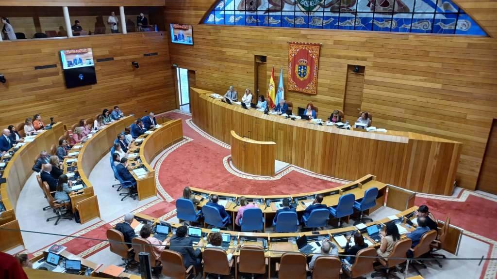 Pleno do Parlamento da Galiza (Foto: Parlamento da Galiza).