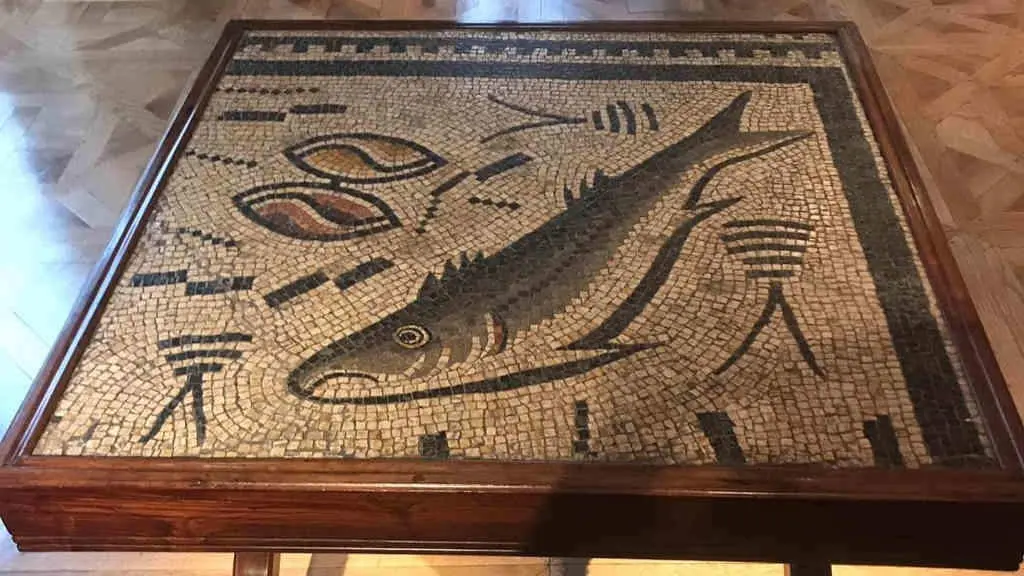 O mosaico de Panx&oacute;n que se descubr&iacute;u no s&eacute;culo XIX e que, despois da s&uacute;a desaparici&oacute;n, foi localizado en Nova York (Foto: N&oacute;s Diario).