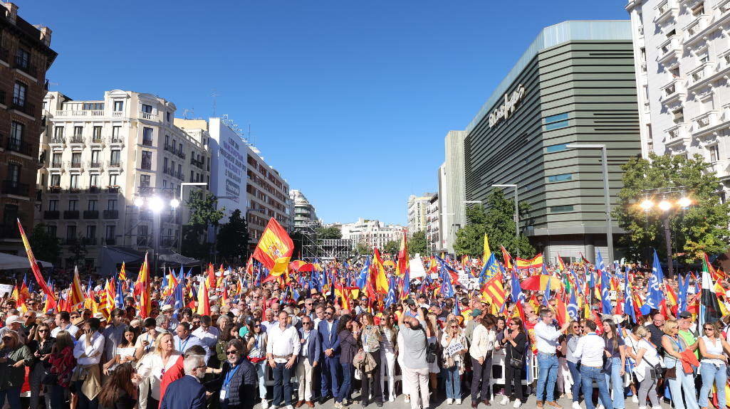 EuropaPress_5460108_decenas_simpatizantes_banderas_espana_manifestacion_organizada_pp_plaza