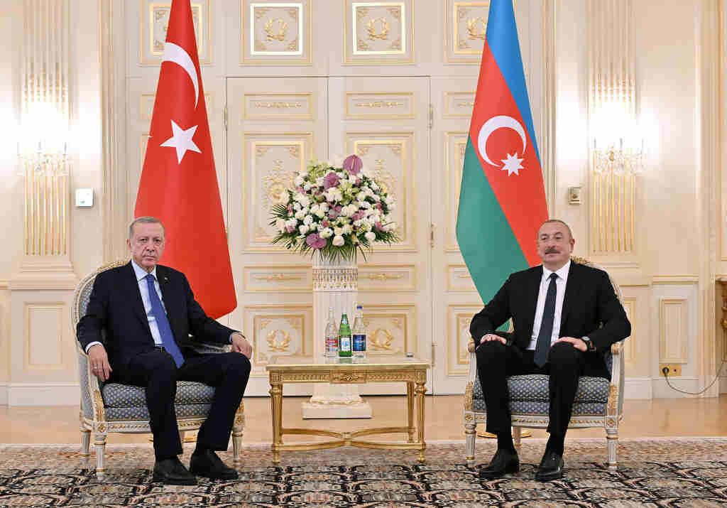 Recep Tayyip Ergodan e Ilham Aliyev, presidentes de Turquía e Acerbaixán respectivamente. (Foto: Presidencia de Acerbaixán / DPA)