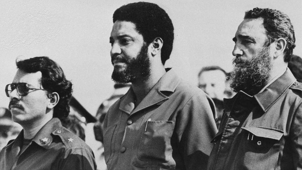 Daniel Ortega, Maurice Bishop e Fidel Castro en maio de 1980. (Foto: Granma).