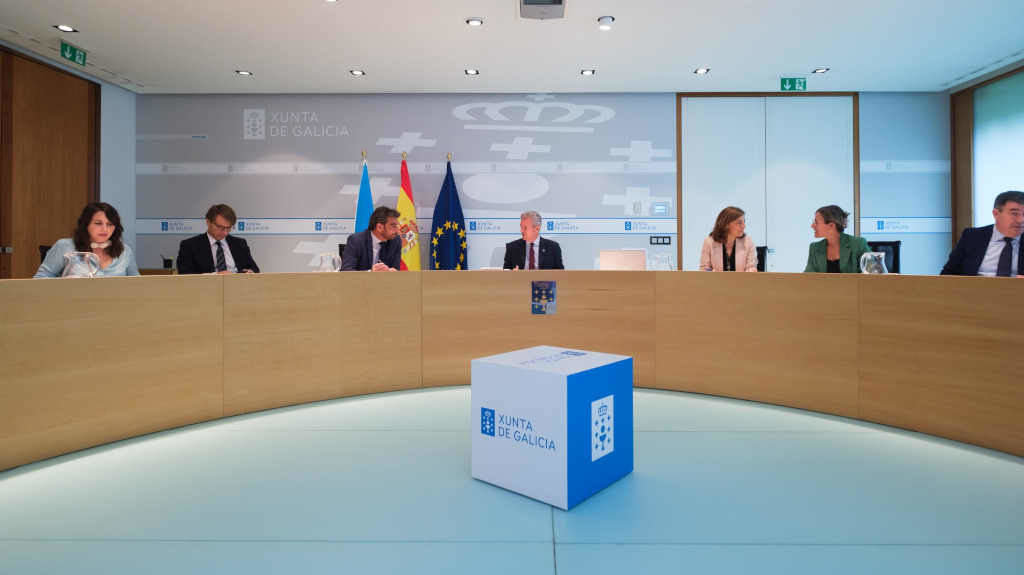Reunión do Consello da Xunta esta quinta feira (Foto: David Cabezón / Xunta da Galiza).