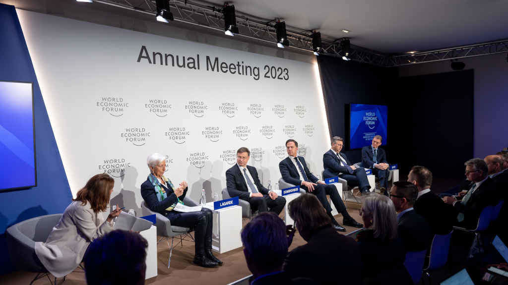 Reunión Anual del Foro Económico Mundial 2023 en Davos (Suíza) o pasado mes de xaneiro (Foto: Sandra Blaser).