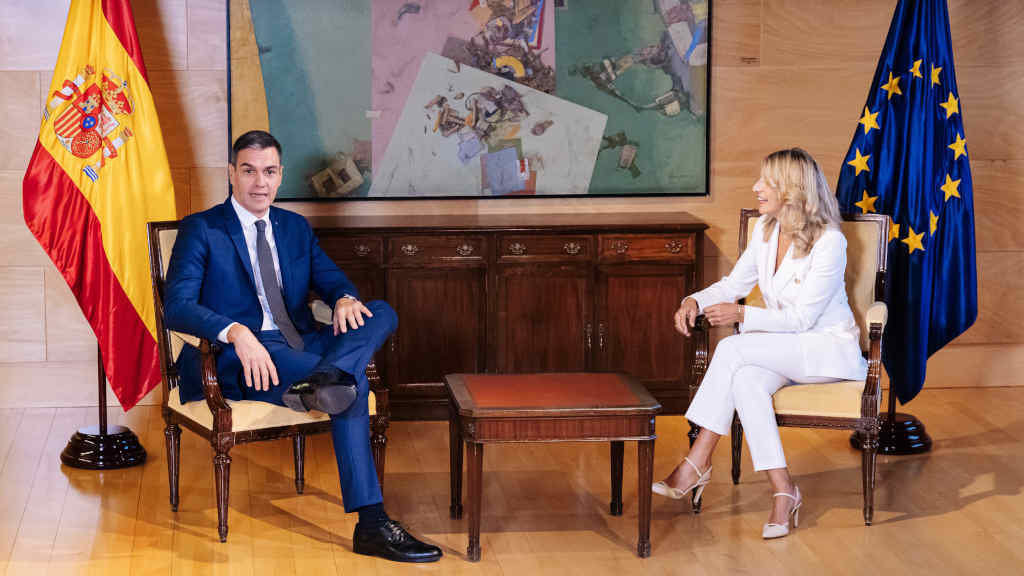 Pedro Sánchez e Yolanda Díaz (Foto: Carlos Luján / Europa Press).