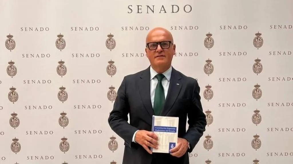 Manuel Baltar no Senado espa&ntilde;ol, nunha foto de arquivo. (Foto: N&oacute;s Diario)