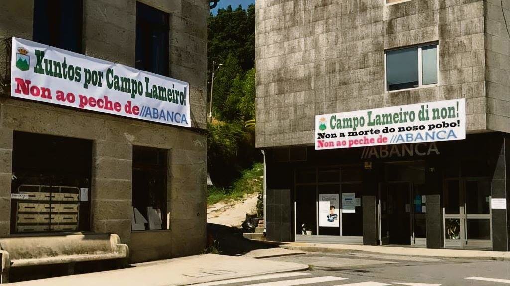 Abanca anunciou en 2021 que fechaba a sucursal de Campo Lameiro, na comarca de Pontevedra. (Foto: Marta Fernández / Europa Press)