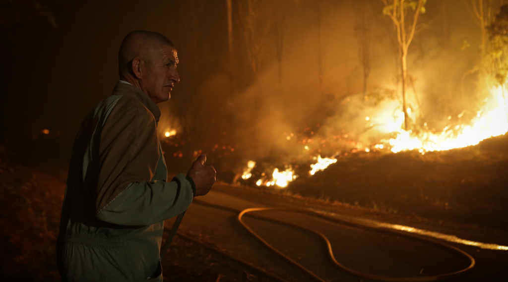 A veciñanza de Trabada colaborou na extinción do incendio (Foto: Carlos Castro / Europa Press).