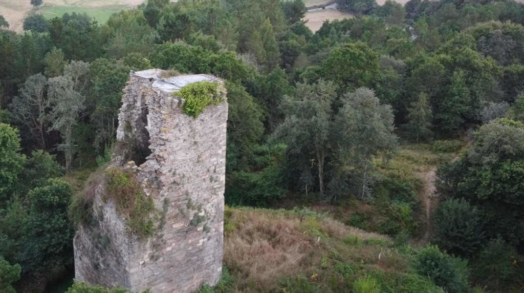 Vista da Torre de Caldaloba en Cospeito (Foto: Martiño Cabana).