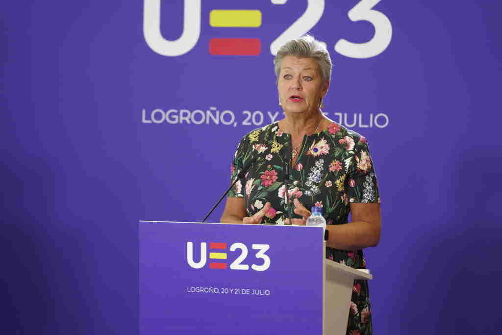 A comisaria de Interior da UE, Ylva Johansson. (Foto: Antonio Muñoz / Europa Press)