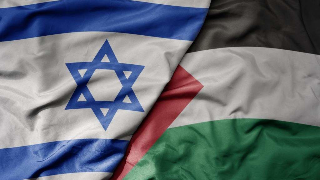 Bandeiras de Israel e Palestina. (Foto: Nós Diario)