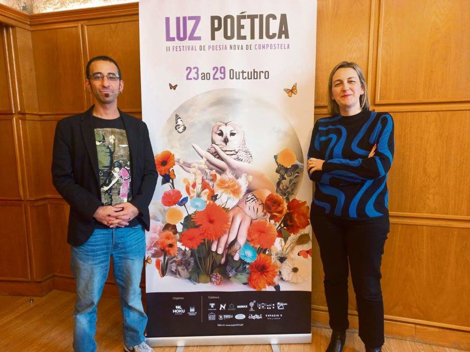 Diego Horschovski e Miriam Louzao na presentación do festival
.