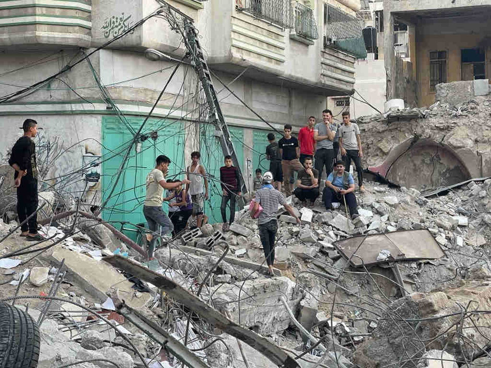 Edificio destruído en Gaza. (Foto: Hashem Zimmo / Zuma Press / Contactophoto)