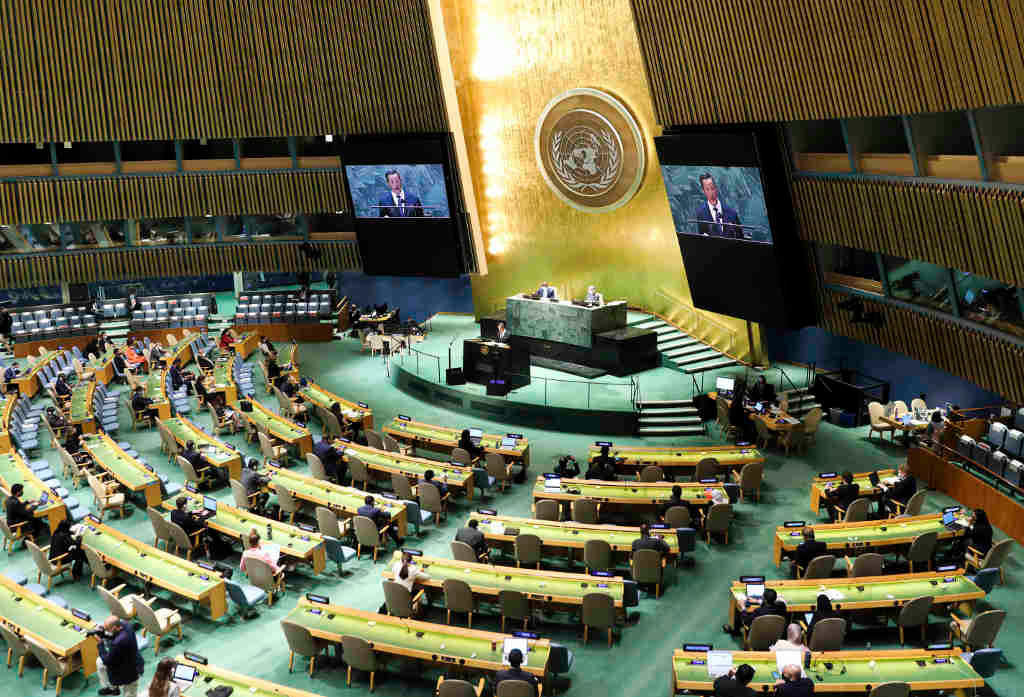 Asemblea Xeral da Organización das Nacións Unidas en Nova York. (Foto: Europa Press / Contacto / Wang Ying)