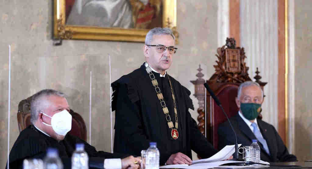 O presidente do Supremo Tribunal de Portugal, Henrique Araújo, na súa toma de posesión en 2021. (Foto: Supremo Tribunal de Justiça de Portugal)