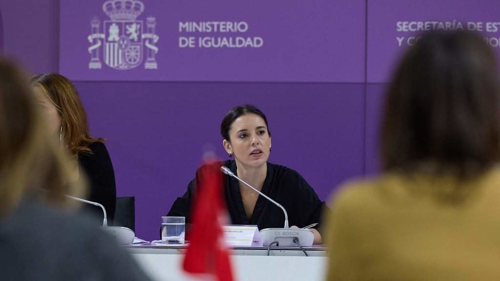 A ministra de Igualdade en funcións, Irene Montero, esta segunda feira. (Foto: Jesús Hellín  / Europa Press)
